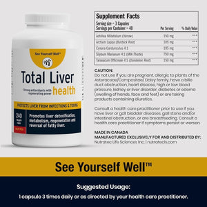 See Yourself Well Total Liver Health: Cleanse, Detox & Repair 1 PACK - Suppviv