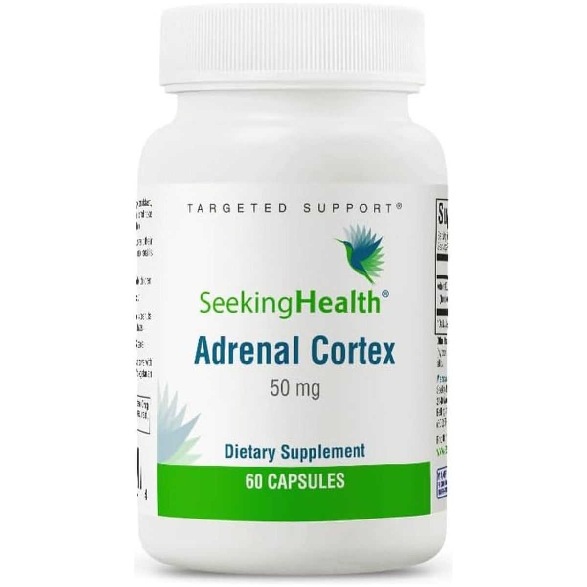 Seeking Health Adrenal Cortex - Adrenal Supplement | 50 Mg, 60 Capsules - Suppviv