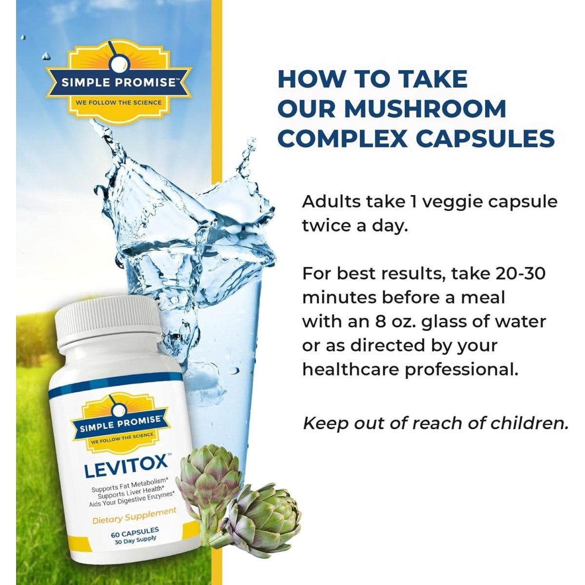 Simple Promise - Levitox - Groundbreaking Weight and Liver Support 60 Capsules - Suppviv