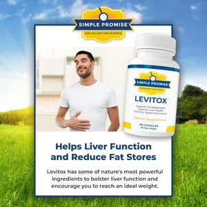 Simple Promise - Levitox - Groundbreaking Weight and Liver Support 60 Capsules - Suppviv