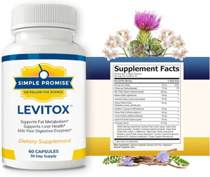 Simple Promise - Levitox - Groundbreaking Weight and Liver Support 60 Capsules - Suppviv