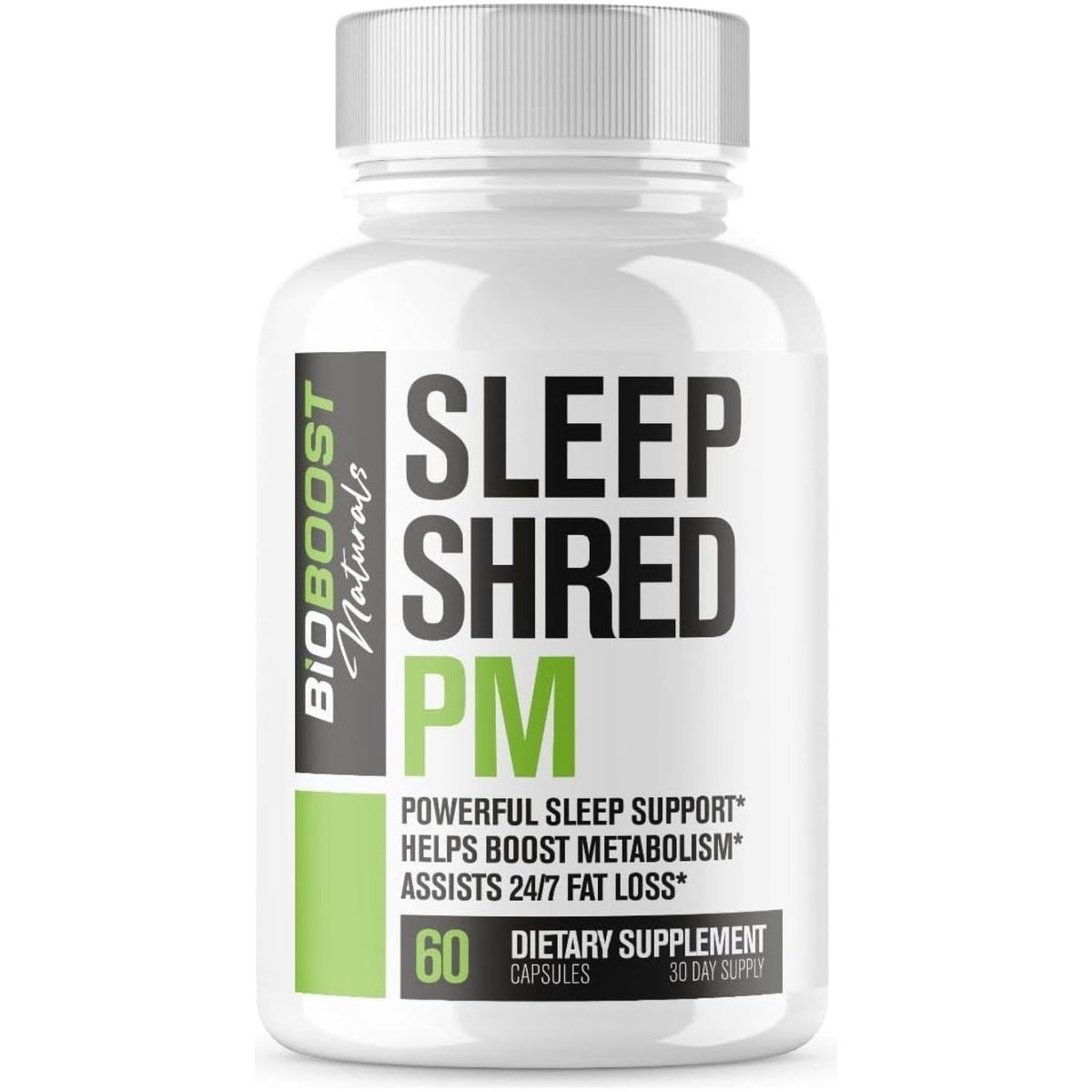 Sleep Shred PM | Night Time Fat Burner Weight Loss Pills + Appetite Suppressant 60 Capsules - Suppviv