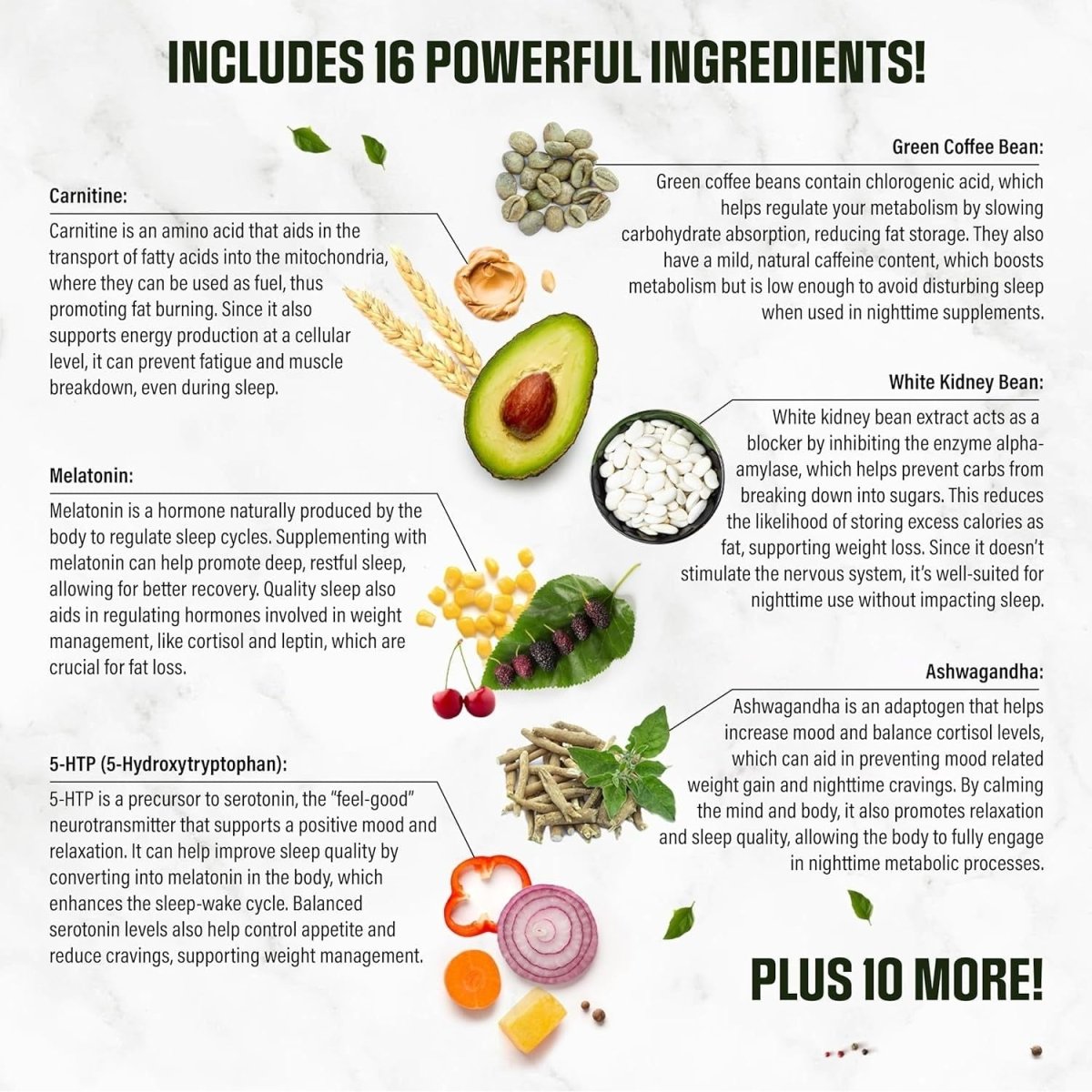 Sleep Shred PM | Night Time Fat Burner Weight Loss Pills + Appetite Suppressant 60 Capsules - Suppviv