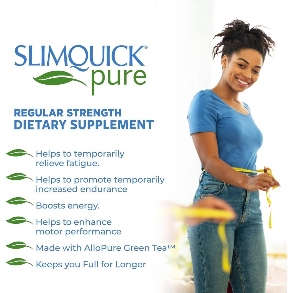 Slimquick Pure 3X Regular Strength Pills for Women to Help Achieve Weight Goals, 2X72 Capsules - Suppviv