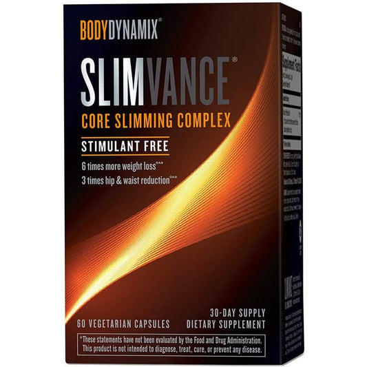 Slimvance Core Slimming Complex Supplements | Supports Reduction in Body Fat and Increased Energy | 60 Capsules - Suppviv
