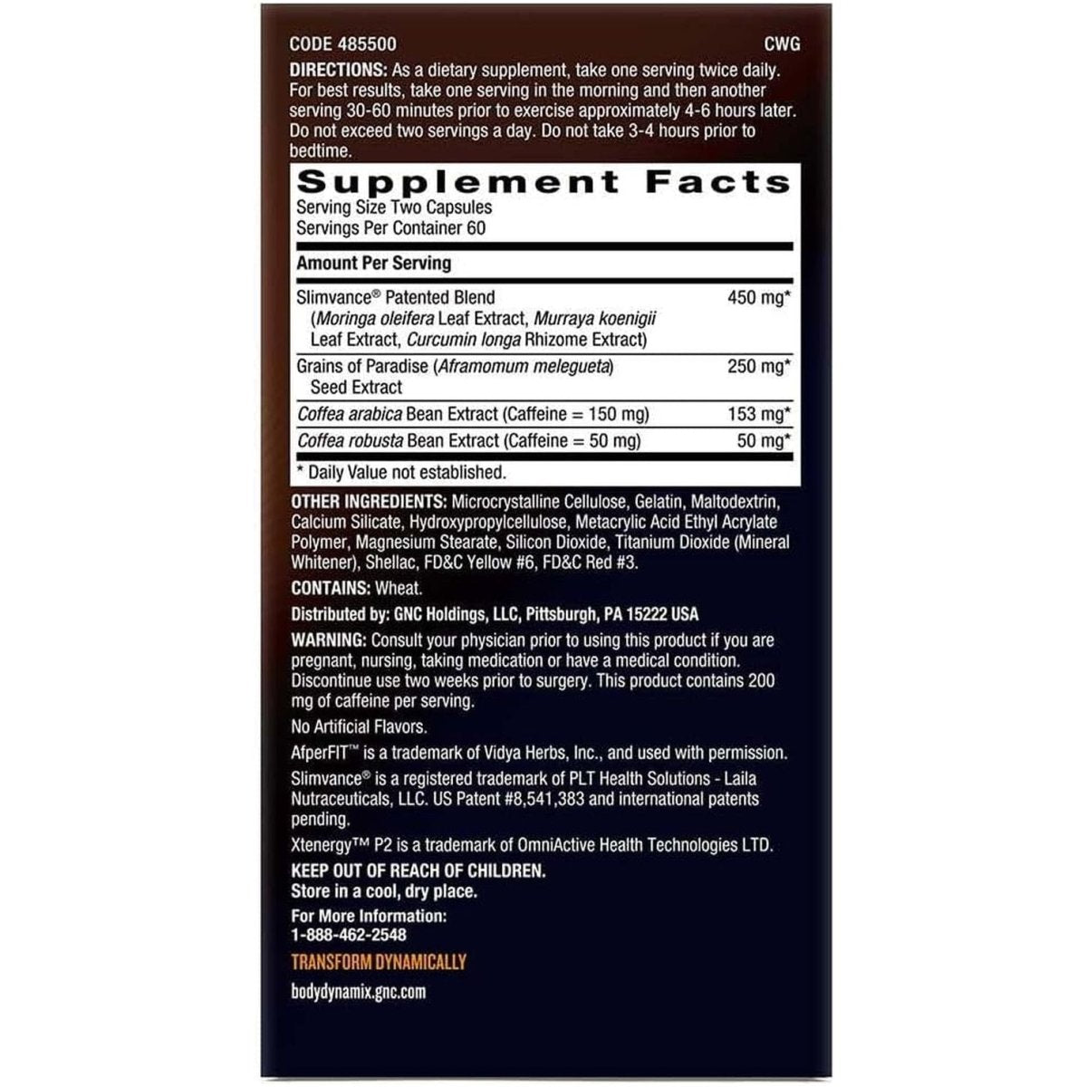 Slimvance XP Thermogenic Supplements | Supports Weight Loss and Fat Burning Goals | 120 Capsules - Suppviv