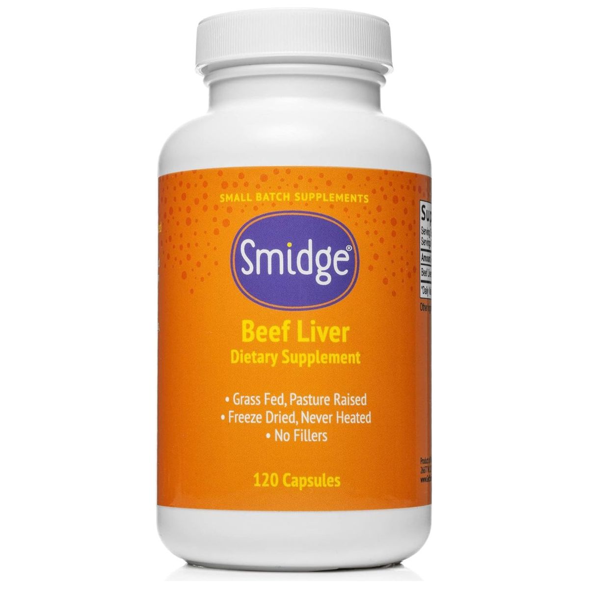 Smidge Beef Liver Capsules 1 PACK - Suppviv