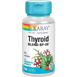 Solaray Thyroid Blend SP - 26 To Help Support Healthy Thyroid Function 100 Capsules - Suppviv