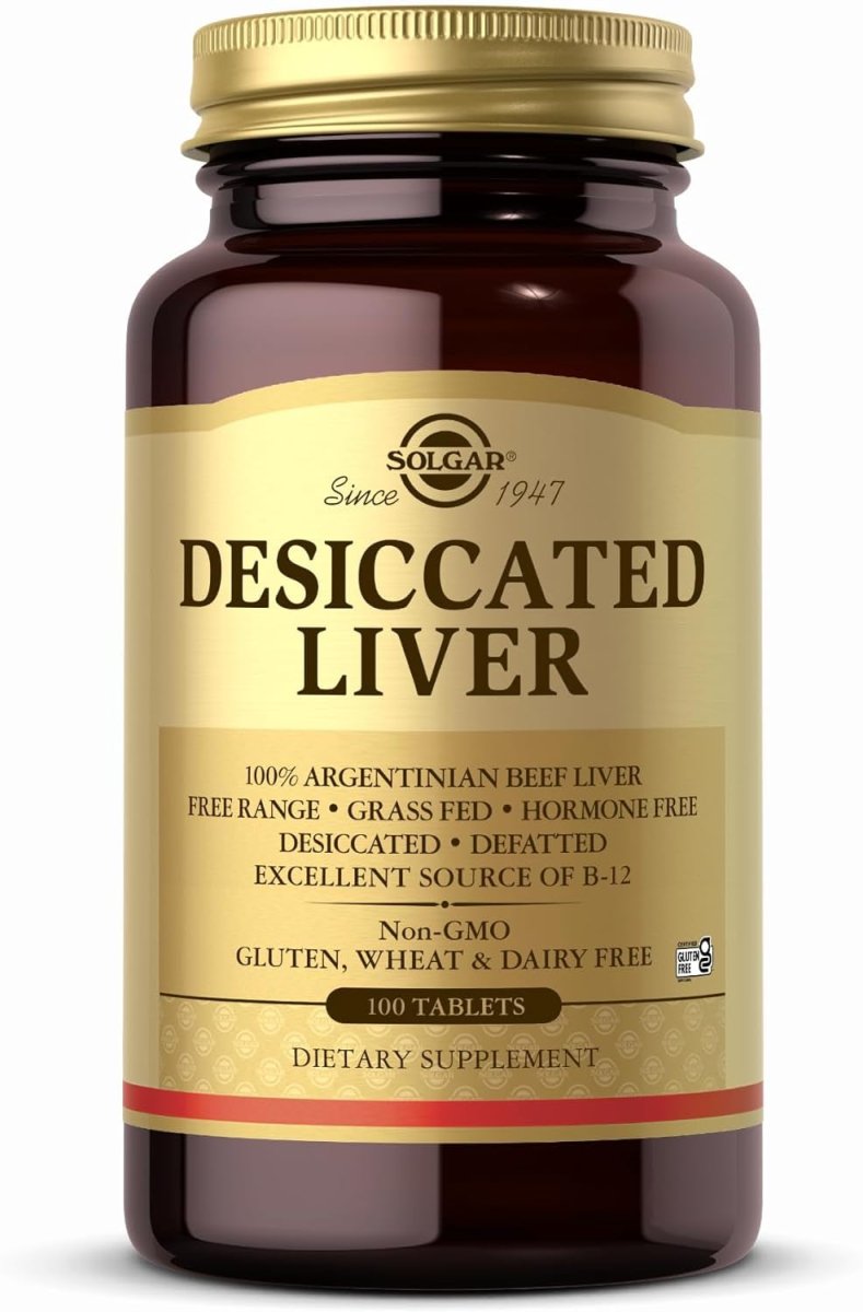 Solgar Desiccated Liver Tablets, 100 Count - Suppviv