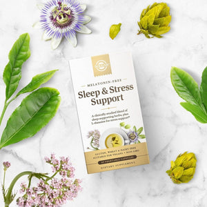 Solgar Sleep & Stress Support - Vegetable Capsules 15 Servings, 30 Count - Suppviv