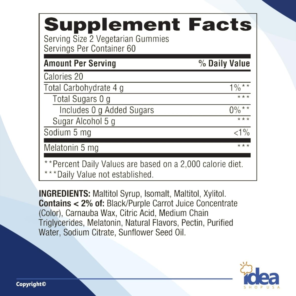 Spring Valley Zero Sugar Melatonin 5 Mg 120 Gummies Sleep Support (1 Pack) - Suppviv