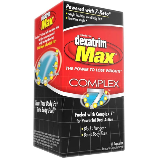 Stacker 2 Dexatrim Max Complex - 7 | Lose Weight & Burn Fat - 60 Capsules - Suppviv