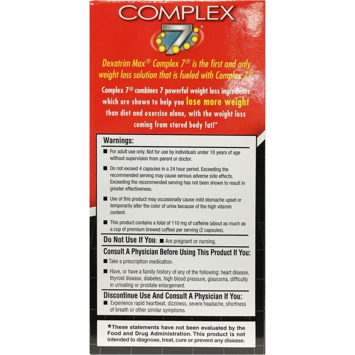 Stacker 2 Dexatrim Max Complex - 7 | Lose Weight & Burn Fat - 60 Capsules - Suppviv