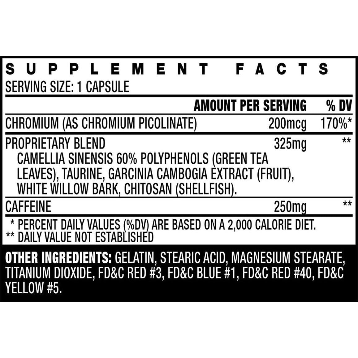 Stacker 3 Metabolizing Fat Burner with Chitosan, Capsules, 100Count Bottle - Suppviv