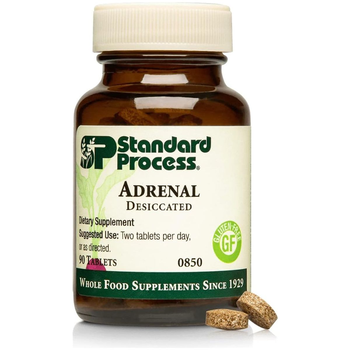 Standard Process - Adrenal Support for Energy Production, Immune System Function 90 Tablets - Suppviv