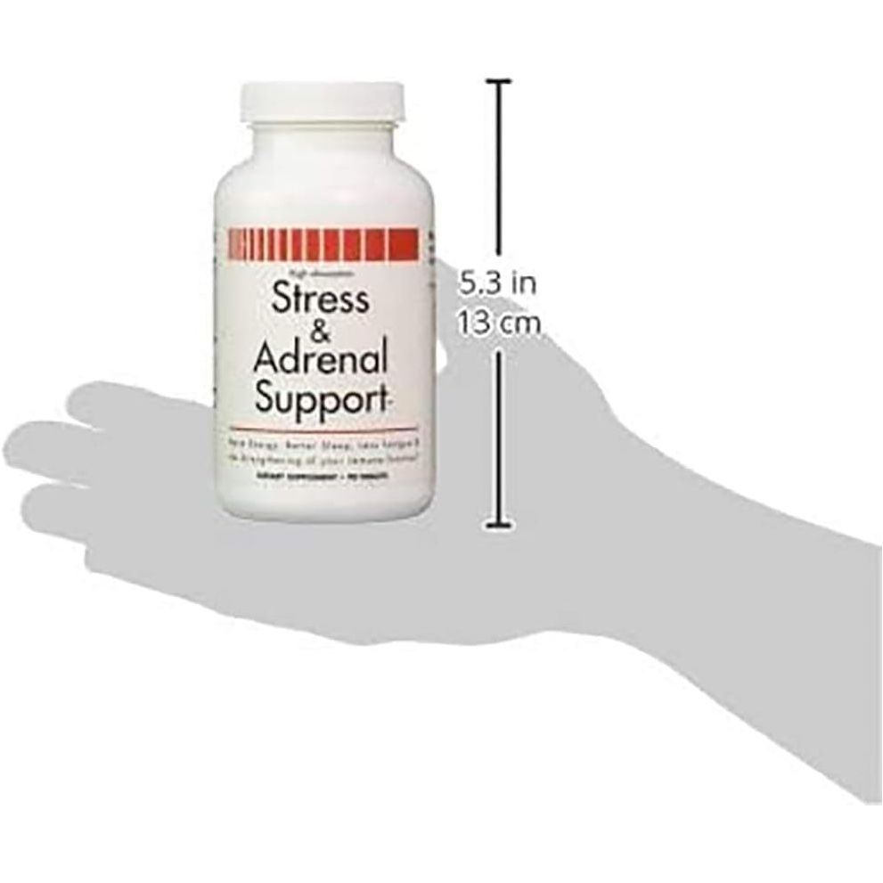 Stress and Adrenal Support - 90 Chewable Tablets - Citrusy Orange Flavor - Easily Digestible - Suppviv