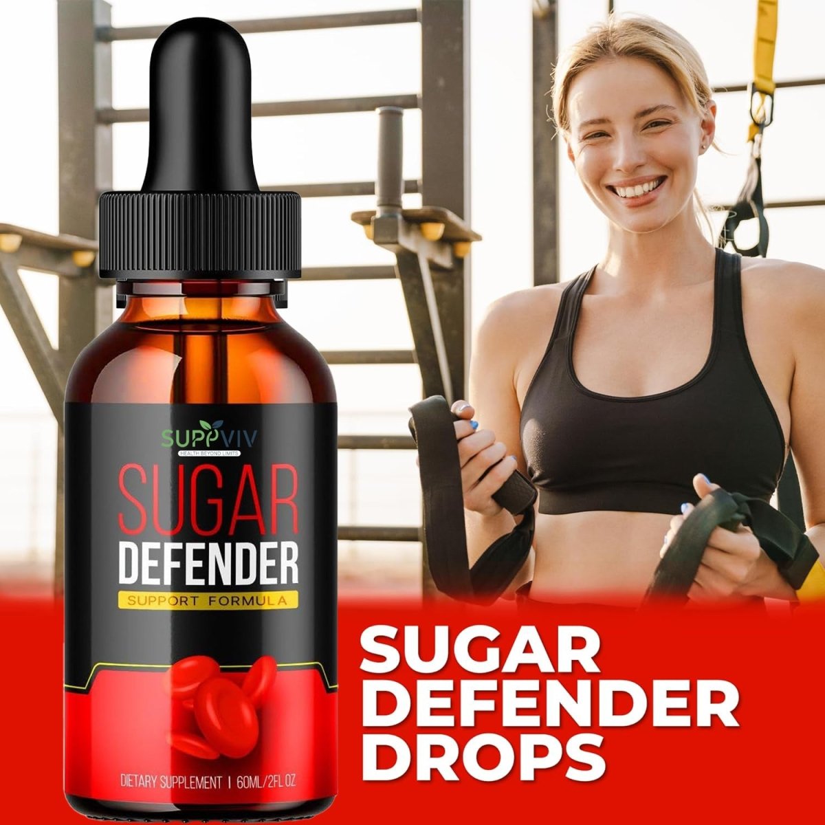 Sugar Defender Drops (Improved Formula) - Sugar Defender 24 Maximum Strength Supplement - Suppviv