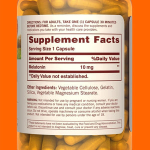 Sundown Melatonin 10 Mg - 90 Capsules - Suppviv