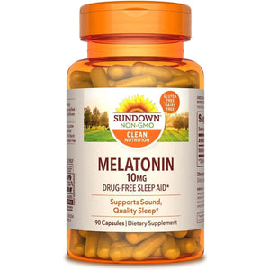 Sundown Melatonin 10 Mg - 90 Capsules - Suppviv