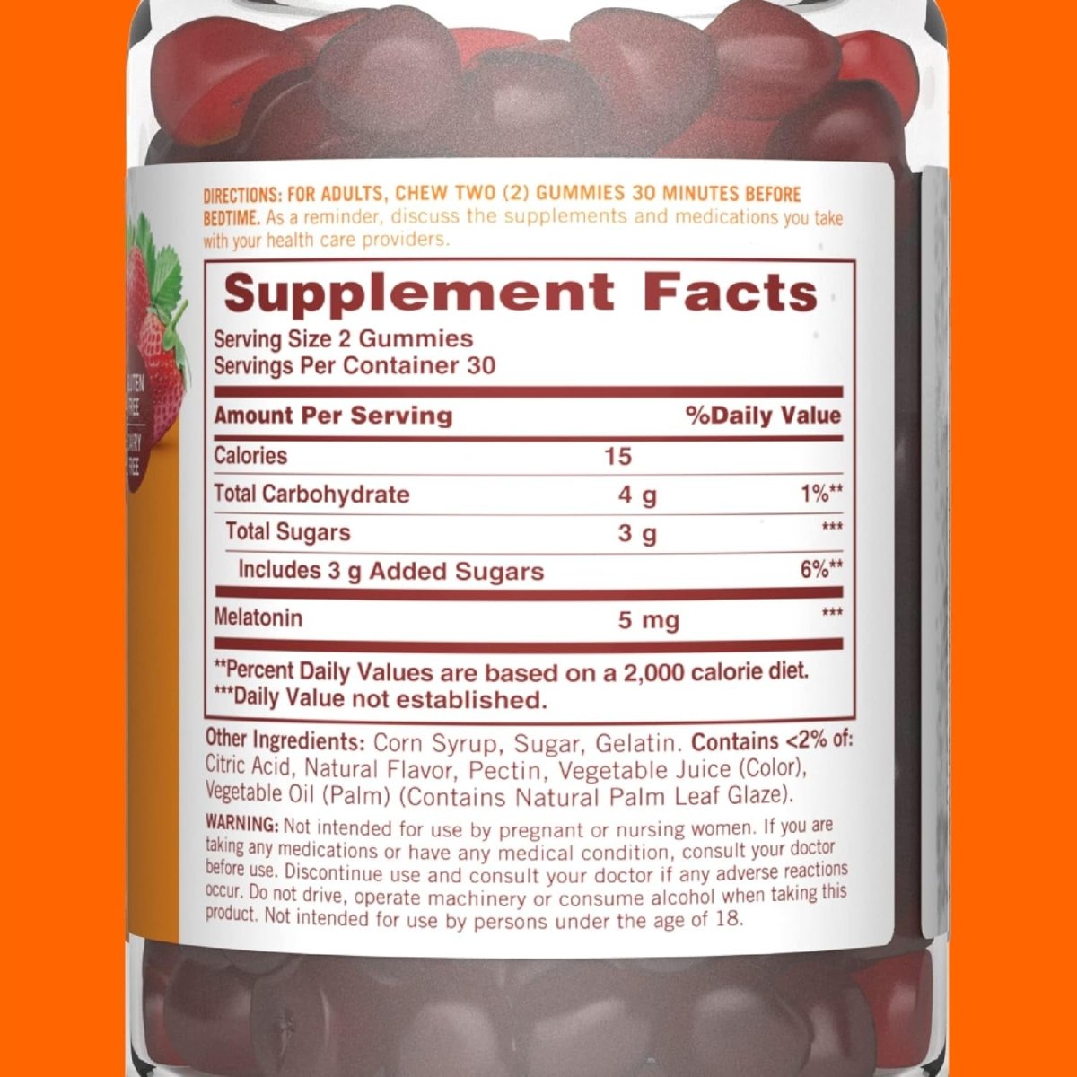 Sundown Melatonin 5Mg Gummies for Sleep Support 60 Count - Suppviv