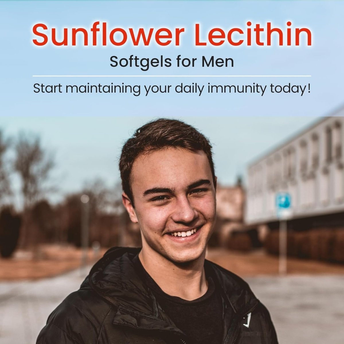 Sunflower Lecithin 1200Mg Promotes Cognitive Function Mental Clarity Healthy Cholesterol, and Cardiovascular Health 100 Softgels - Suppviv