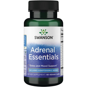 Swanson Adrenal Essentials 60 Veg Capsules - Suppviv