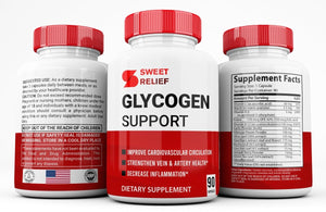 Sweet Relief Glycogen Support Blood Flow Support (Improved Formula) 90 CAPSULES - Suppviv