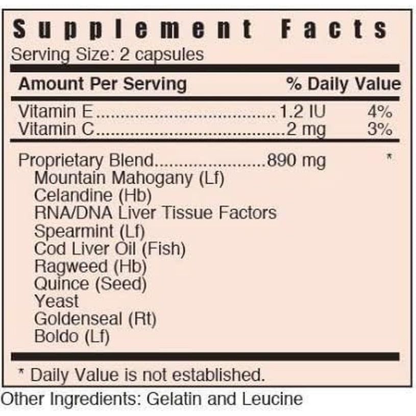 Systemic Formulas L - Liver Support, Gall Bladder Support (60 Capsules) - Suppviv