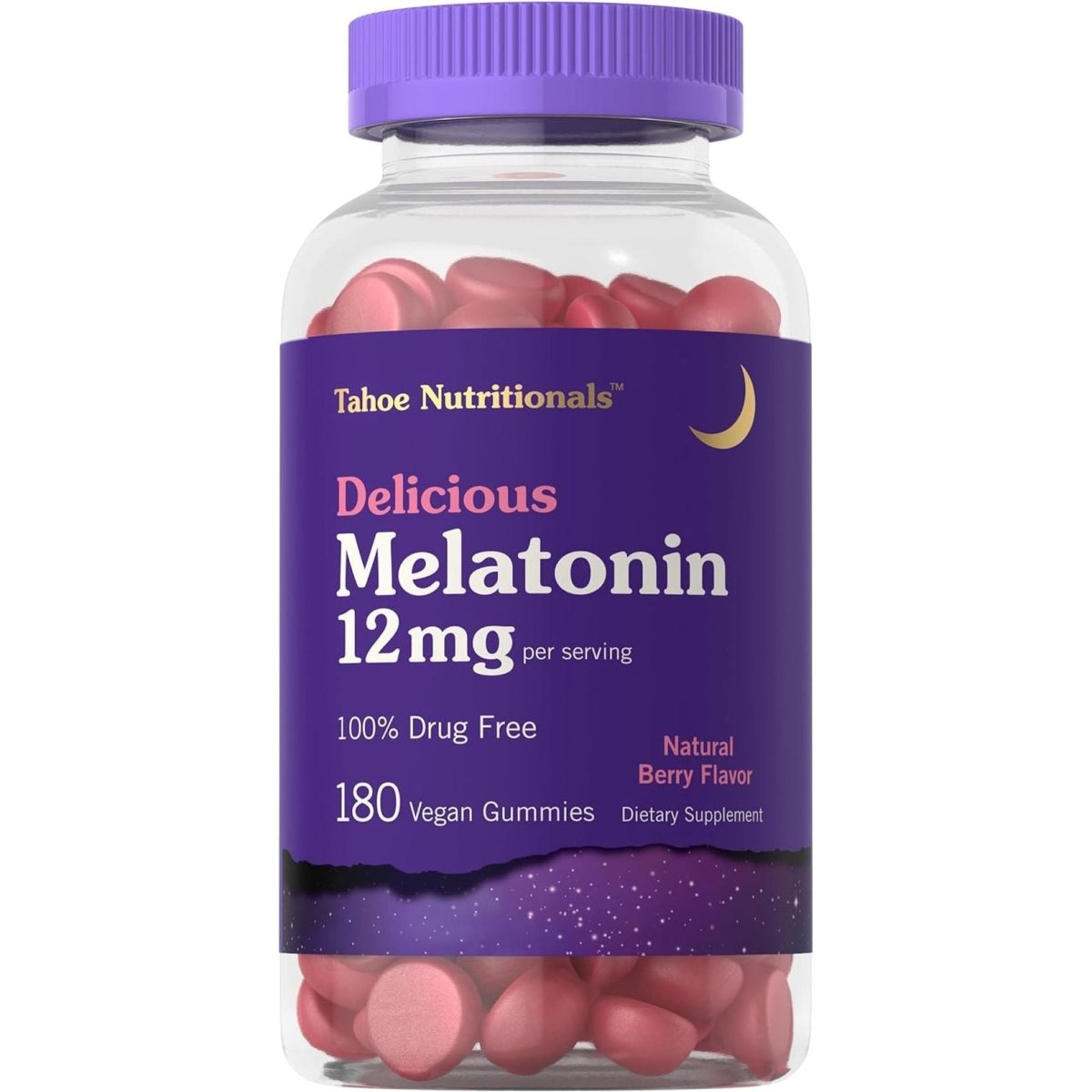 Tahoe Nutritionals Melatonin Gummies 12Mg | 180 Capsules - Suppviv