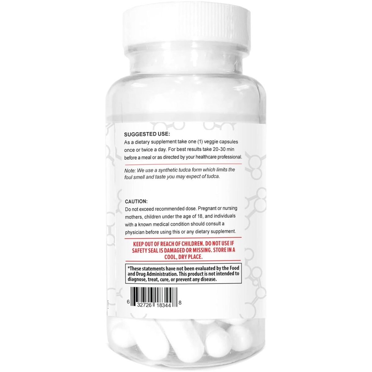 Terraform Pure TUDCA (Tauroursodeoxycholic Acid) - 500Mg 60 Capsules - Suppviv