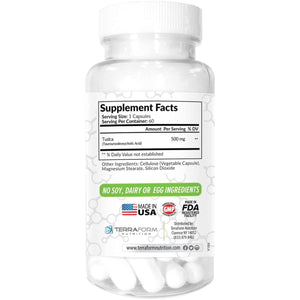 Terraform Pure TUDCA (Tauroursodeoxycholic Acid) - 500Mg 60 Capsules - Suppviv