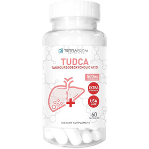 Terraform Pure TUDCA (Tauroursodeoxycholic Acid) - 500Mg 60 Capsules - Suppviv