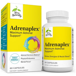 Terry Naturally Adrenaplex - 60 Capsules - Maximum Adrenal Support Supplement - Suppviv