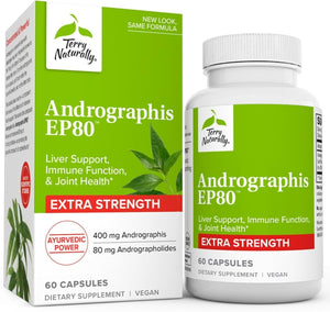 Terry Naturally Andrographis EP80 Extra Strength - 60 Capsules - Suppviv