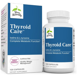 Terry Naturally Thyroid Care - Complete Metabolic Function 120 Capsules - Suppviv