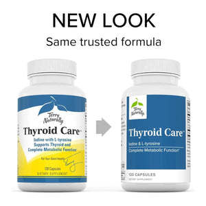 Terry Naturally Thyroid Care - Complete Metabolic Function 120 Capsules - Suppviv