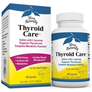 Terry Naturally Thyroid Care - Immune Health & Energy Support Formula 60 Capsules - Suppviv