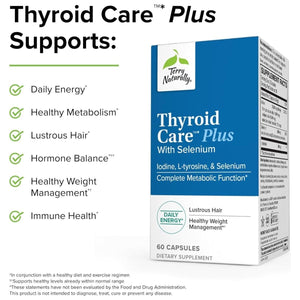 Terry Naturally Thyroid Care plus - with Selenium, Iodine 60 Capsules - Suppviv