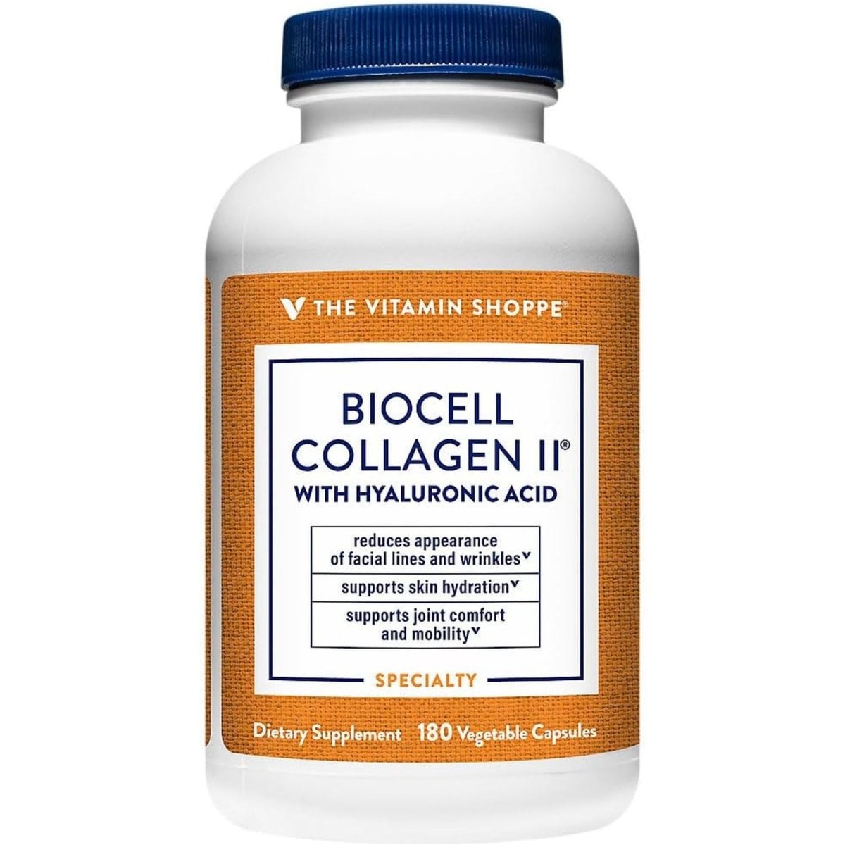 The Vitamin Shoppe Biocell Collagen II with Hyaluronic Acid 1000Mg - (60 Vegetable Capsules) - Suppviv