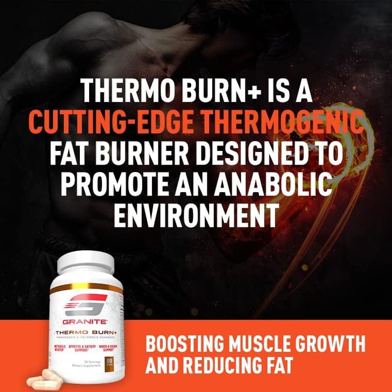 Thermo Burn+ by Granite® for Thermogenic, Metabolic, Mood & Appetite Support (90 Capsules) - Suppviv