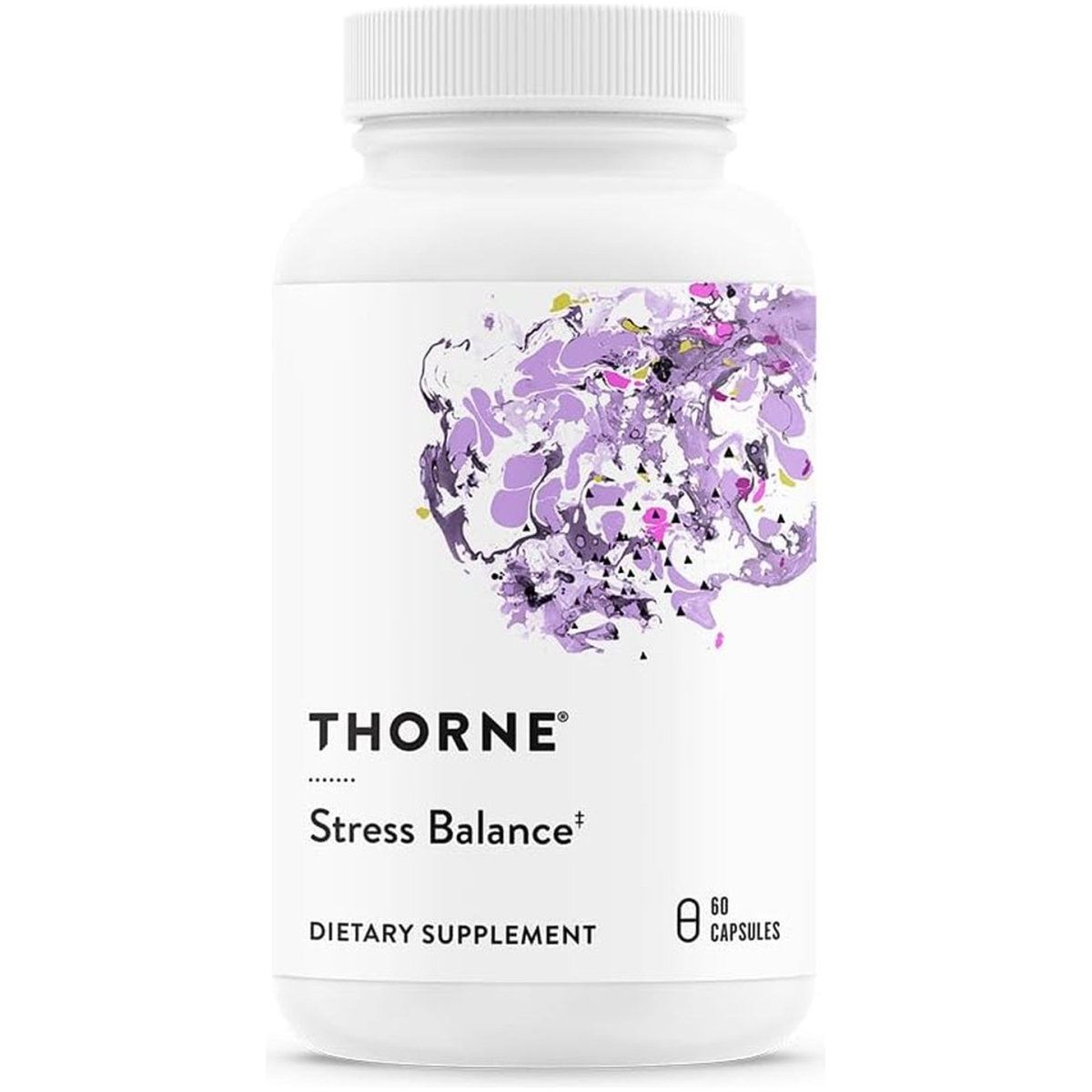 THORNE Stress Balance - Adrenal Support Supplement with Vitamin C & Ashwagandha - 60 Capsules - Suppviv