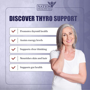 Thyro - Supplement with Ashwagandha, Selenium & Zinc 10 Potent Ingredients 120 Capsules - Suppviv