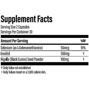 Thyroid Antibody Support Combines Nigella Black Cumin Seed, Selenium 1 PACK - Suppviv