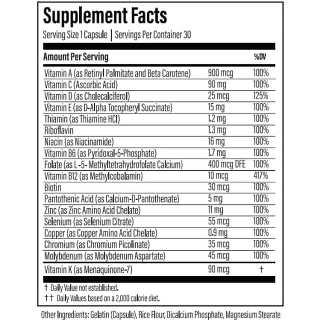 Thyroid Daily - With Essential Nutrients for Thyroid Support 30 Capsules 1 PACK - Suppviv