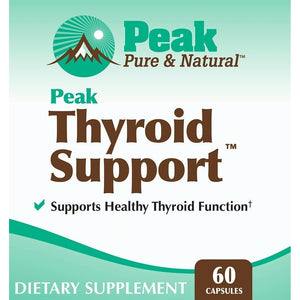 Thyroid Support by Peak Pure & Natural Supplement for Metabolism Booster 60 Capsules - Suppviv