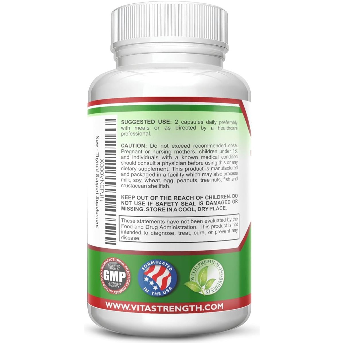 Thyroid Support - Complete Formula to Support Energy Levels with Iodine 1 PACK - Suppviv