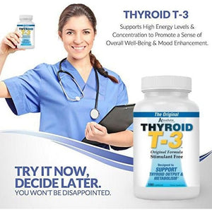 Thyroid T - 3 Radical Metabolic Booster, Energy & Focus 180 Capsules - Suppviv