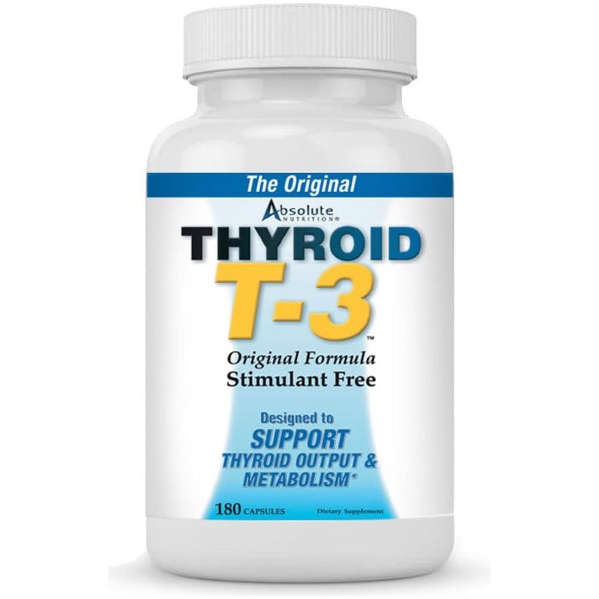 Thyroid T - 3 Radical Metabolic Booster, Energy & Focus 180 Capsules - Suppviv