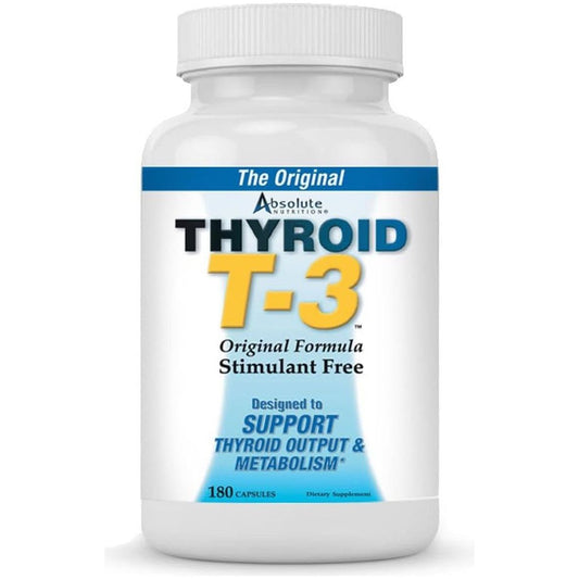 Thyroid T - 3 Radical Metabolic Booster, Energy & Focus 180 Capsules - Suppviv