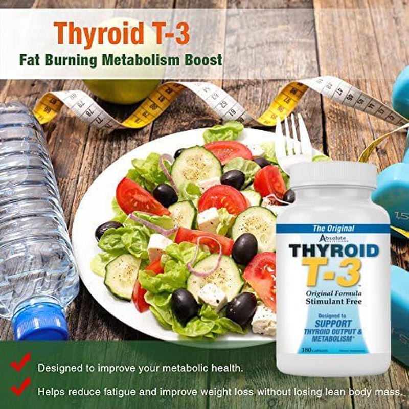 Thyroid T - 3 Radical Metabolic Booster, Energy & Focus 180 Capsules - Suppviv